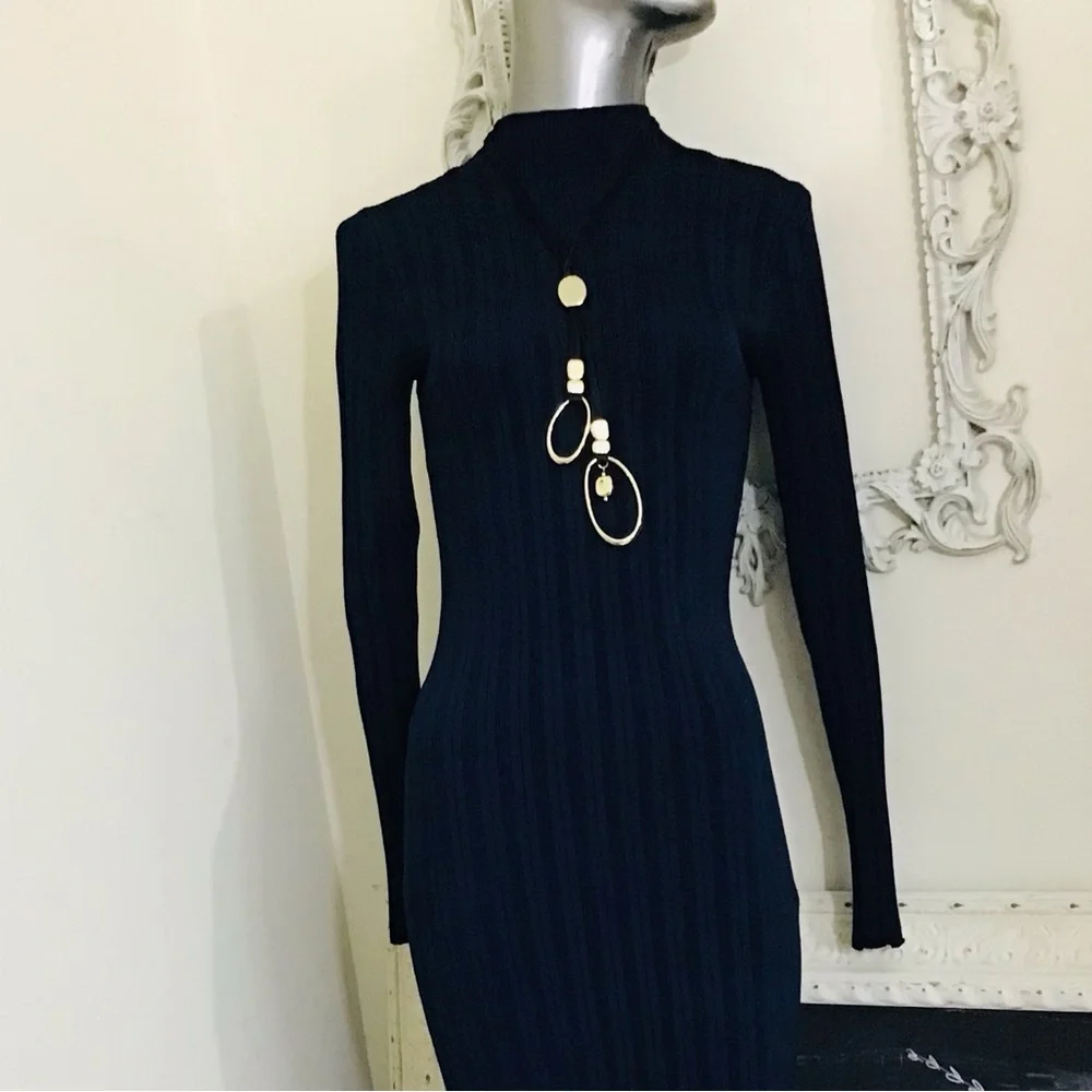 Abercrombie & Fitch Navy Tube Maxi Dress